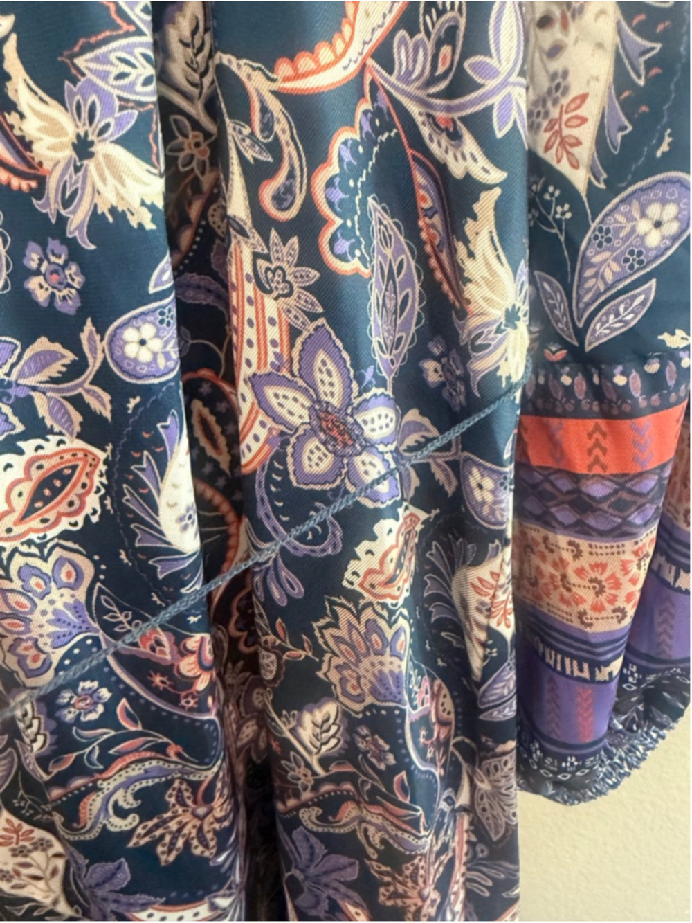 Current Air Boho Paisley Print Midi Dress Size S - Picture 12 of 13